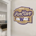 thumbnail image 3 of YouTheFan Washington Huskies 17"x12.5" 3D Multi-Layered Fan Cave Sign, 3 of 5