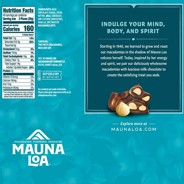 Mauna Loa Mountains Chocolate Covered Macadamias 10 pk. - Samsclub.com