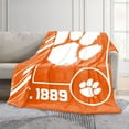 thumbnail image 2 of Logo Brands Clemson Tigers 60"x70" Super Plush Blanket, 2 of 6