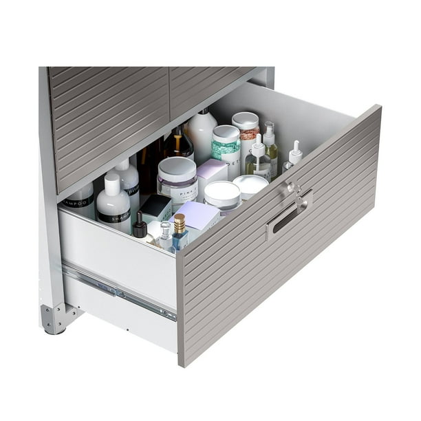 Seville Classics UltraHD Storage Cabinet with Bottom Drawer, 36” W