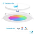 thumbnail image 6 of 4 In & 6in Wi-Fi Smart Slim Recessed LED Downlight 9W 810LM 6 Pack Light, 6 of 9