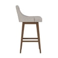 thumbnail image 8 of HH2 Home Upholstered Tapered Back Wood Adjustable Height Swivel Bar Stool, 8 of 19
