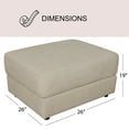 thumbnail image 5 of Elliot Stain-Resistant Oversized Armchair and Ottoman, Assorted Colors, 5 of 15