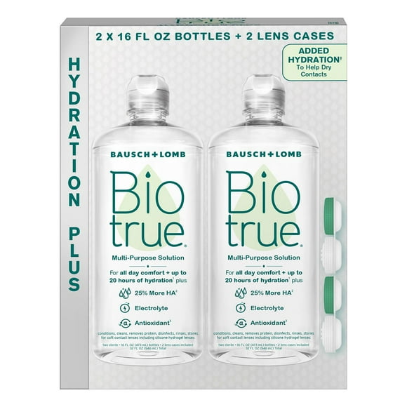 Biotrue Hydration Plus Multi-Purpose Soln, 16 fl. oz., 2 pk.