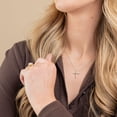 thumbnail image 5 of 0.23 CT.T.W. Diamond Cross Pendant Necklace in 14K Gold, 5 of 7