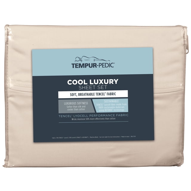 Tempur-Pedic Cool Luxury Sheet Set, Assorted Sizes