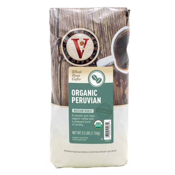 Victor Allen's Whole Bean Organic Peruvian Coffee, 40 oz.
