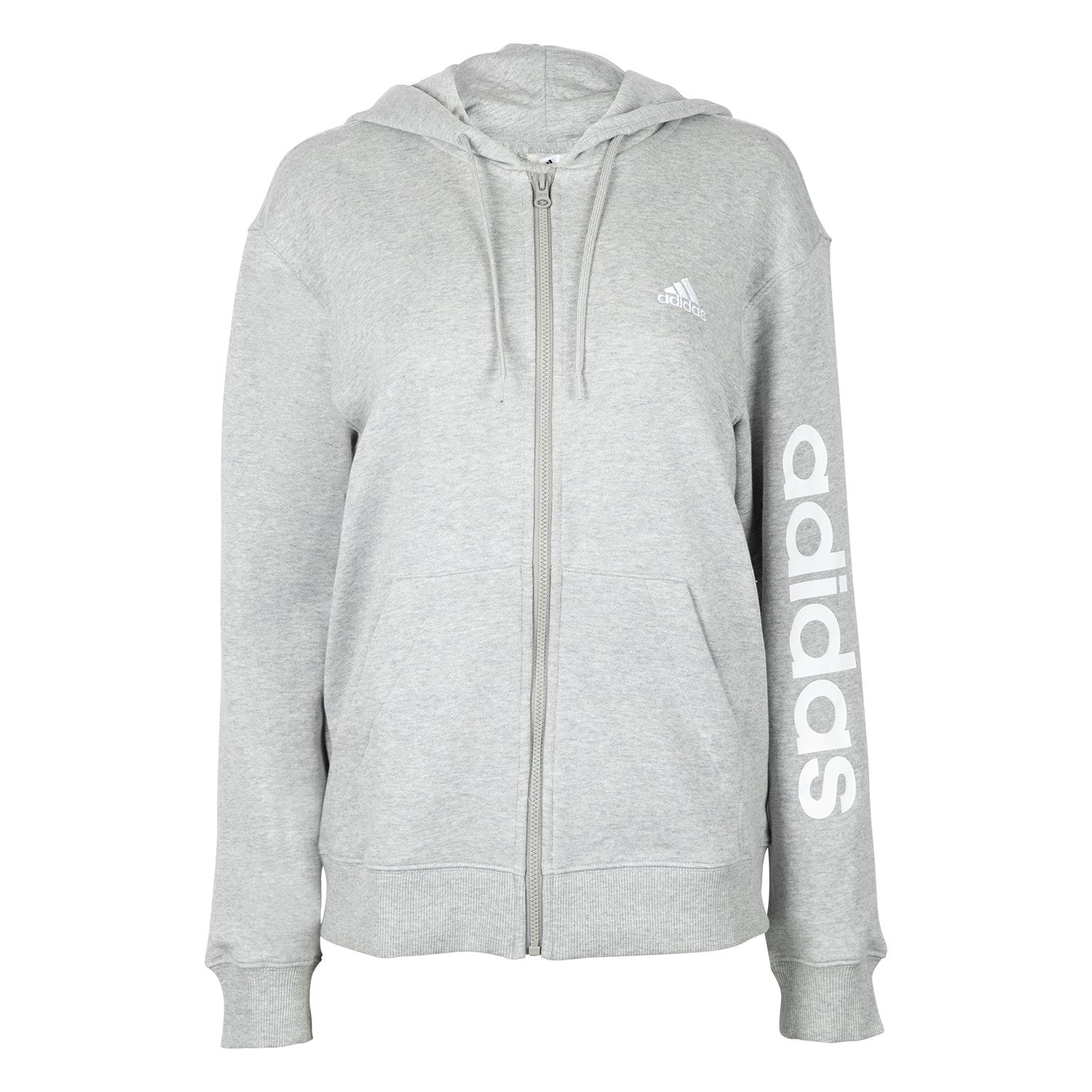 Adidas Women's Linear Full-Zip French Terry Hoodie - Samsclub.com