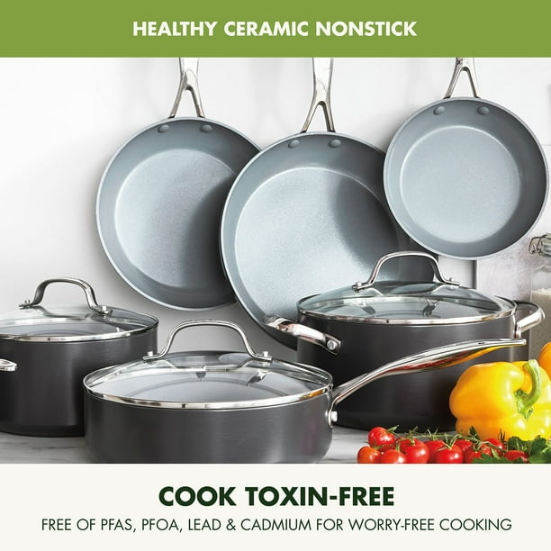 GreenPan Valencia 11-Piece Ceramic Nonstick Cookware Set