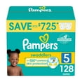 thumbnail image 1 of Pampers Swaddlers Diapers, Sizes Newborn-8, 1 of 10