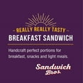 thumbnail image 3 of Sandwich Bros. Egg White & Turkey Sausage Flatbread Sandwich, Frozen, 12 ct., 3 of 4