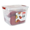 thumbnail image 1 of Rubbermaid 64-Piece TakeAlongs Food Storage Set with 30-Quart Storage Tote, 1 of 7