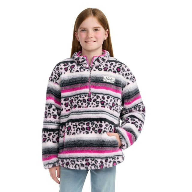 Hurley Girls Sherpa Quarter Zip Pullover