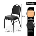 thumbnail image 4 of Hampden Furnishings Vinyl Banquet Stack Chair 10pk, Black, 4 of 7