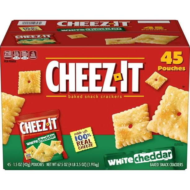 Cheez-It White Cheddar Snack Packs, 1.5 oz., 45 pk