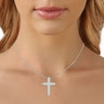 thumbnail image 5 of 0.96 CT. T.W. Diamond Cross Pendant Necklace in 14K Gold, 5 of 7