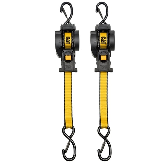Cat® 2-Piece 1 in. x 10 ft. Retractable Strap Set