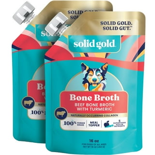 Solid Gold Bone Broth with Turmeric Dog Food Topper,16 oz., 2 pk.