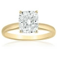 thumbnail image 1 of Cushion Cut Solitaire Diamond Ring in 18K Gold, 1 of 3