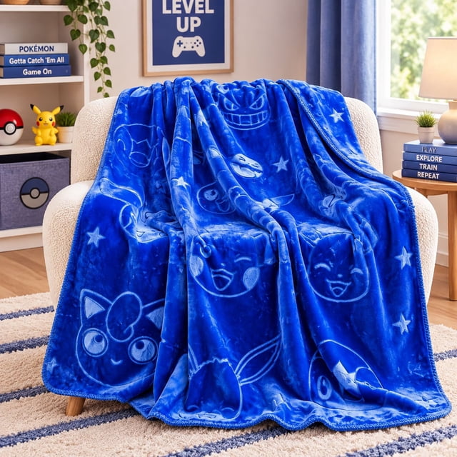 Kids Licensed Ultra Plush Embossed Throw, 50" x 60"