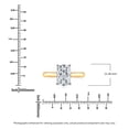 thumbnail image 5 of Lab Created Elongated Cushion Cut Diamond Ring in 18K Gold, 5 of 5
