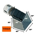 thumbnail image 3 of BeneHike 270° Freestanding Batwing Vehicle Mounted Waterproof Awning in Metallic Midnight Grey Providing Instant Coverage, 6.56ft, 3 of 13