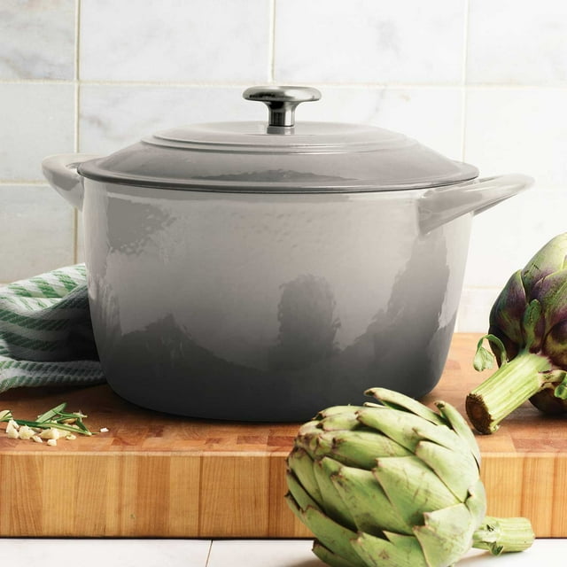 Tramontina Enameled Cast Iron 7-Quart Covered Round Dutch Oven