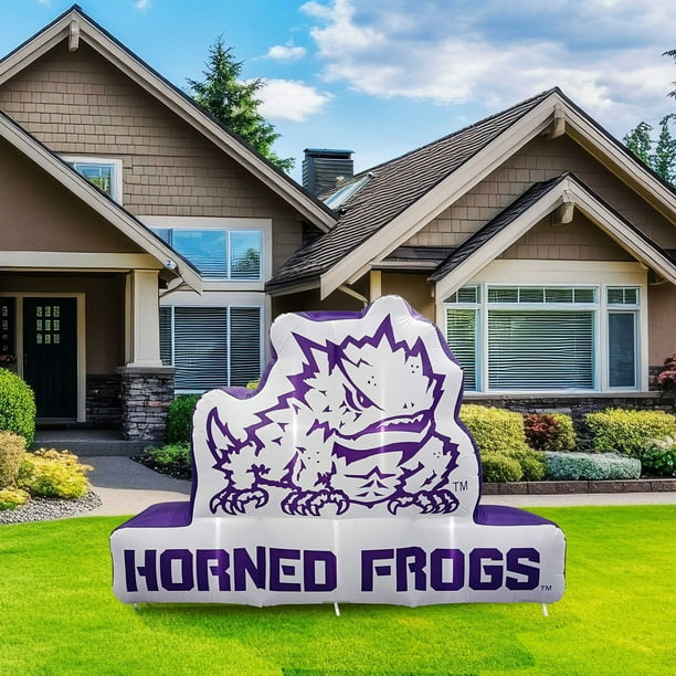 Logo Brands TCU Horned Frogs Pre-Lit 7'x10' Team Inflatable