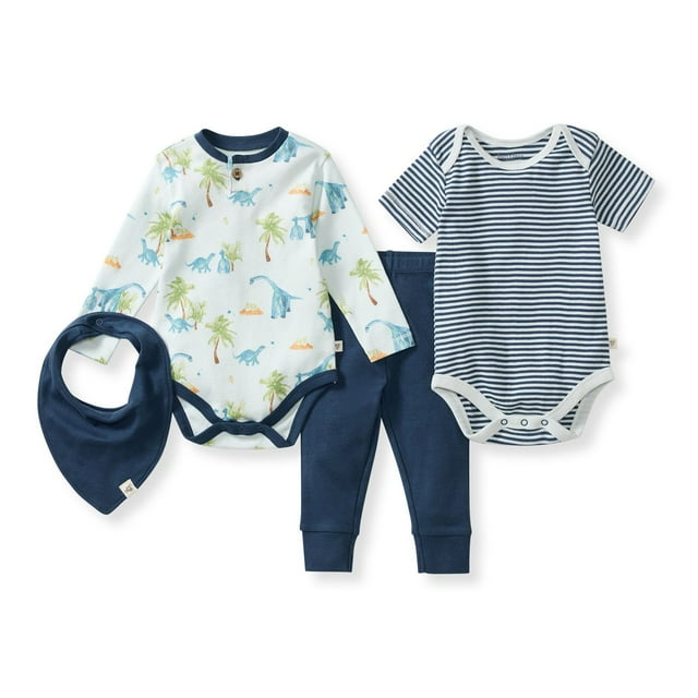 Burt's Bees Baby Organic Cotton 4-Piece Outfit Set