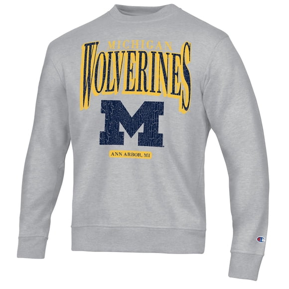 Champion NCAA Michigan Wolverines Crewneck Sweatshirt