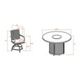 thumbnail image 5 of Member's Mark Newcastle Balcony Fire Dining Set with Sunbrella Fabric, 7pc, 5 of 5