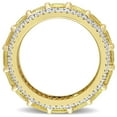 thumbnail image 5 of Princess Cut Gemstone & Diamond Eternity Ring in 14K Gold, 5 of 7