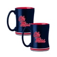 thumbnail image 1 of Logo Brands Ole Miss Rebels 14oz Relief Mug Set, 1 of 5