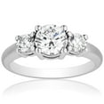 thumbnail image 1 of Round Cut Three Stone Diamond Ring in 18K Gold, 1 of 4