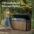 thumbnail image 13 of Keter Signature Collection 170 Gal. Deck Box for Indoor/Outdoor Storage, 13 of 17