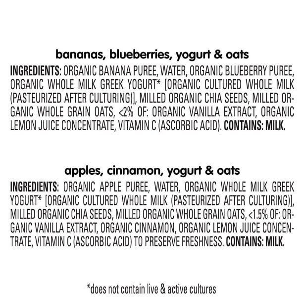 HappyTOT Organics Super Morning Pouch, Apple Cinnamon and