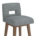thumbnail image 16 of HH2 Home Upholstered Key Back Wood Adjustable Height Swivel Bar Stool, 16 of 19