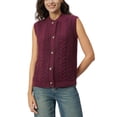 thumbnail image 1 of Frye Women's Cable Knit Sweater Vest, 1 of 9