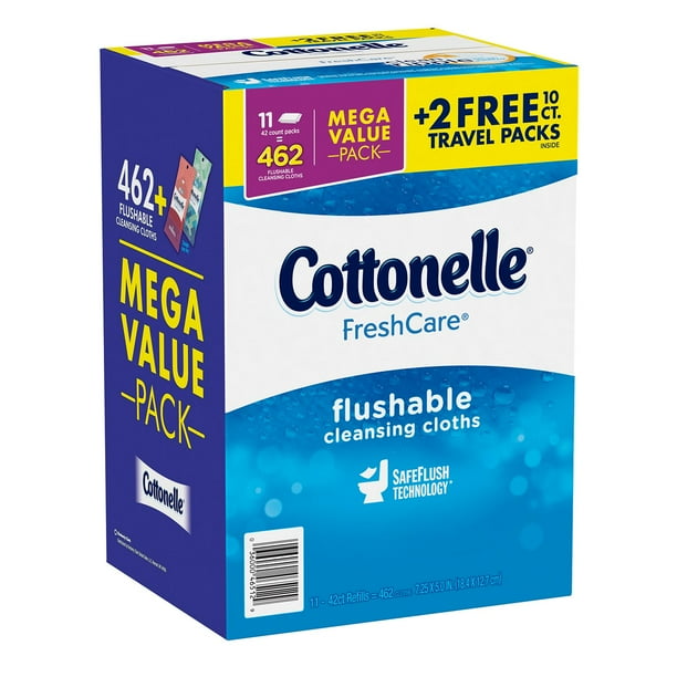 Kleenex Cottonelle FreshCare Flushable Cleansing Cloths (11 pk