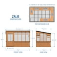 thumbnail image 12 of Backyard Discovery 12' x 7' Slant Roof Cedar Greenhouse - DIY, 12 of 14
