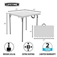 thumbnail image 2 of Lifetime 37-Inch Square Fold-In-Half Table Light Commercial, 280228, 2 of 12