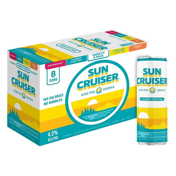 Sun Cruiser Vodka Hard Iced Tea Variety Pack, 12 fl. oz. can, 8 pk.