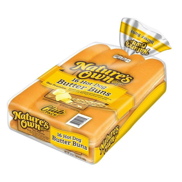 Nature's Own Hot Dog Butter Buns, 30 oz., 16 ct.