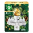 thumbnail image 1 of Air Wick Plug In Scented Oil Air Freshener, Holiday Fresh Pine & Juniper, 1 Warmer + 6 Refills, 1 of 9