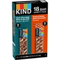 thumbnail image 1 of KIND Snack Bars Variety Pack, Dark Chocolate Nuts & Sea Salt and Peanut Butter Dark Chocolate, 18 ct., 1 of 7