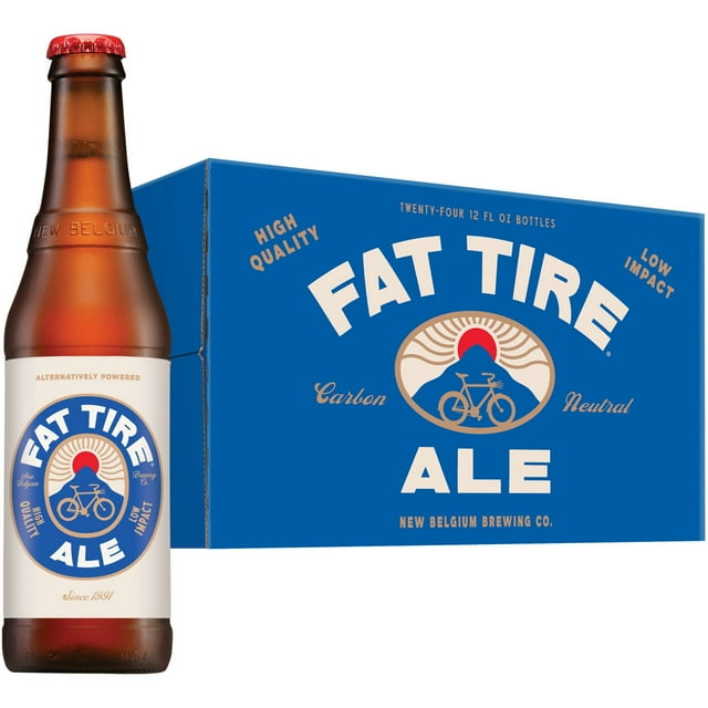 New Belgium Fat Tire Amber Ale Beer, 12 fl. oz. bottle, 24 pk.