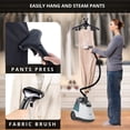 thumbnail image 6 of True & Tidy Full-Size Heavy Duty Commercial Garment Steamer with Smart Auto Shut-Off Safety, 3 Steam Settings, 3L Tank, 6 of 6