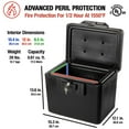thumbnail image 3 of SentrySafe 1170 Fireproof Box with Key Lock 0.61 Cubic Feet, 3 of 6