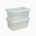thumbnail interactive-video image 1 of Member's Mark 60 Quart Clear Storage Tote,17.2" D x 25.7" W x 12" H, 2 Pack, 1 of 14