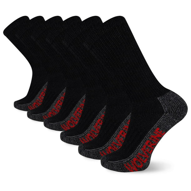 Wolverine Men's 6-Pack Steel Toe Cotton Work Sock - Samsclub.com